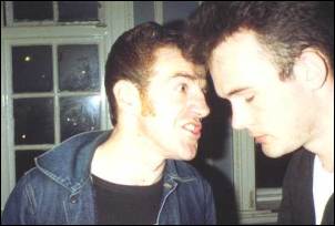 Kaptain Zorch bending Mark Rogerson's ear at the Klubfoot