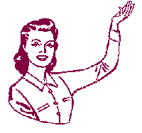 Lady waving her arm